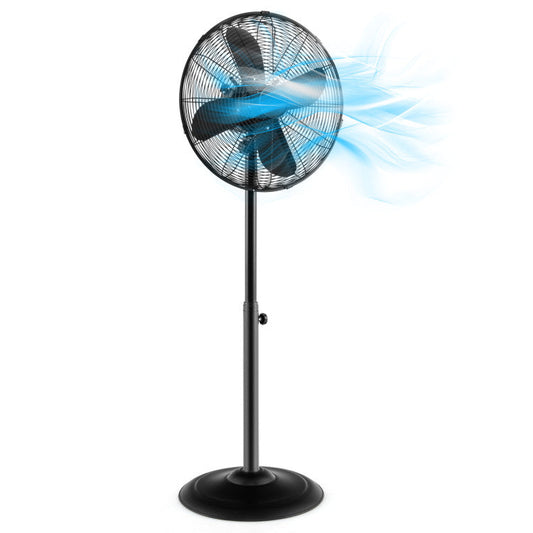 Versatile 16-Inch Oscillating Pedestal Fan with Adjustable Height & Custom Airflow for Home and Office Comfort 1