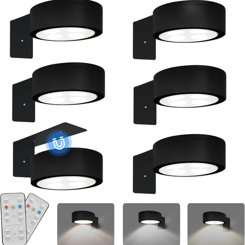 3-Pack 2000mAh Magnetic Wireless Rechargeable Dimmable RGB LED Picture Lights