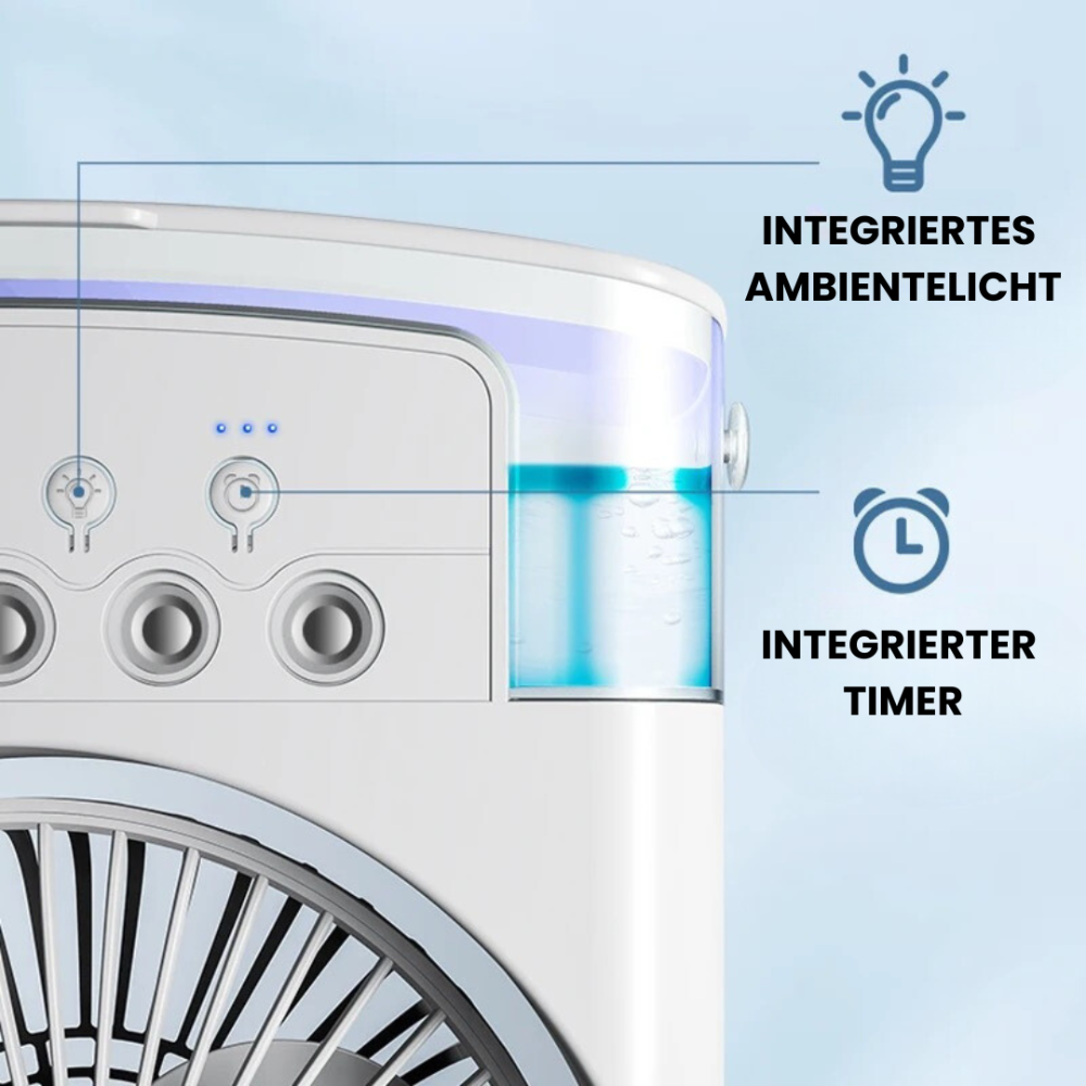 Aerosa | Compact Personal Air Cooler with LED Lighting & Quiet Operation | Ideal for Home and Travel 3