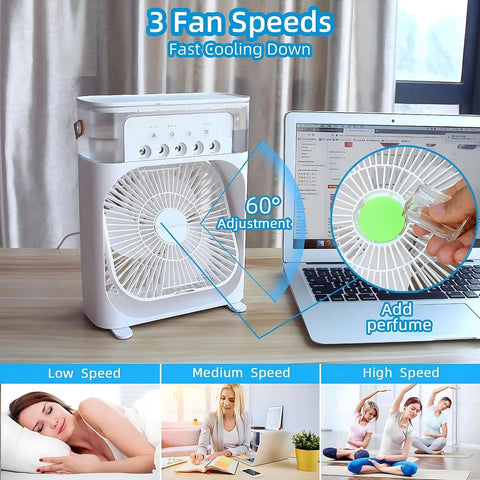 AirCooler Pro | Evaporative Cooler & Cooling Fan with Adjustable Speeds | 3-in-1 Design for Ultimate Comfort 2