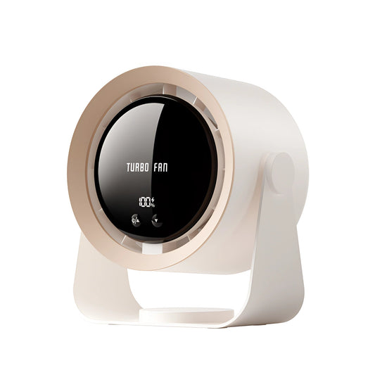 Compact Bladeless Turbo Fan | Leafless Design with LED Display | Quiet Cooling for Small Spaces 0
