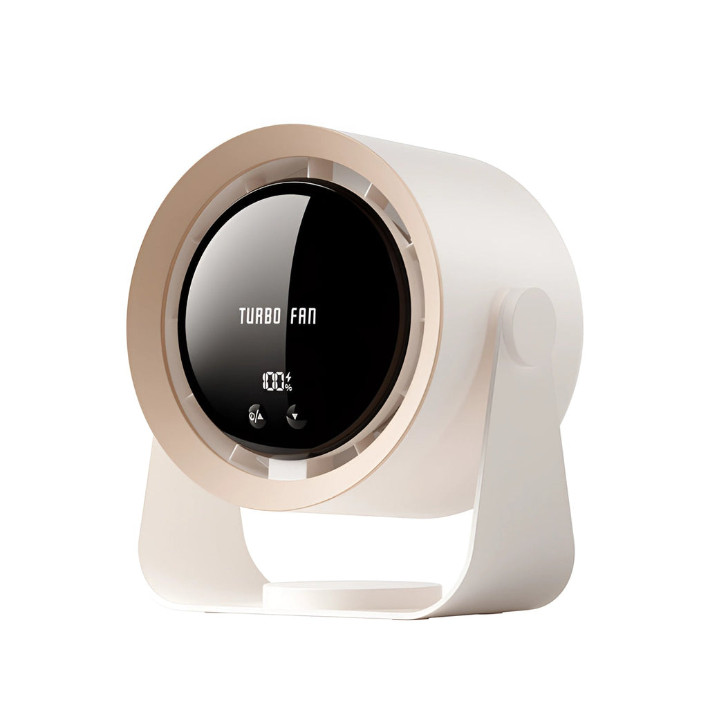 Compact Bladeless Turbo Fan | Leafless Design with LED Display | Quiet Cooling for Small Spaces 0