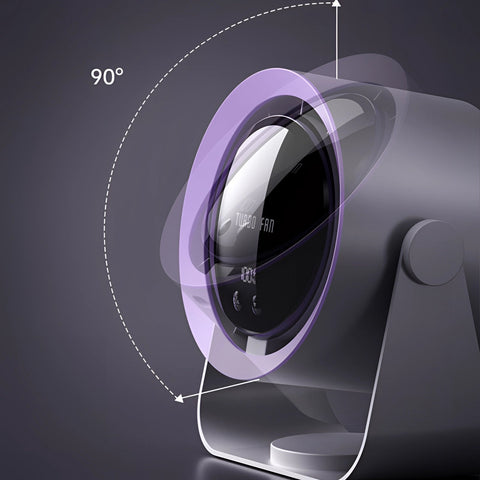 Compact Bladeless Turbo Fan | Leafless Design with LED Display | Quiet Cooling for Small Spaces 3