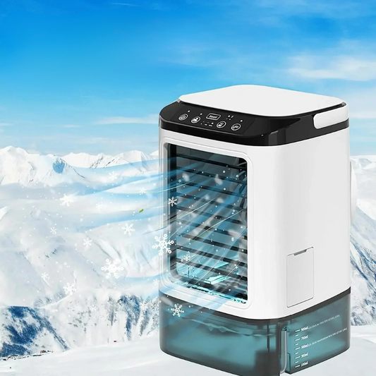 Compact Portable Air Conditioner with Ultrasound Cooling & 3-Speed Fan | Efficient Mini AC for Personal Comfort 0
