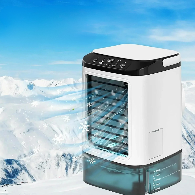 Compact Portable Air Conditioner with Ultrasound Cooling & 3-Speed Fan | Efficient Mini AC for Personal Comfort 0