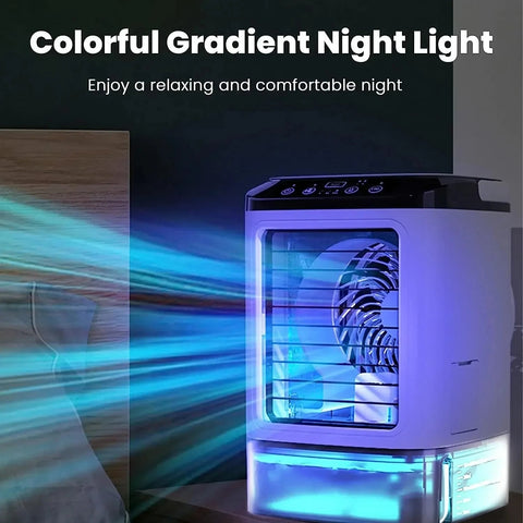 Compact Portable Air Conditioner with Ultrasound Cooling & 3-Speed Fan | Efficient Mini AC for Personal Comfort 3