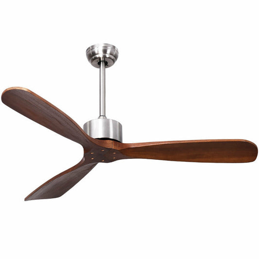 Contemporary Ceiling Fan | 52-Inch with Remote Control & Reversible Motor | Stylish Comfort for Modern Homes 0