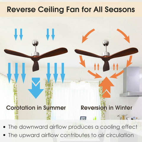 Contemporary Ceiling Fan | 52-Inch with Remote Control & Reversible Motor | Stylish Comfort for Modern Homes 3