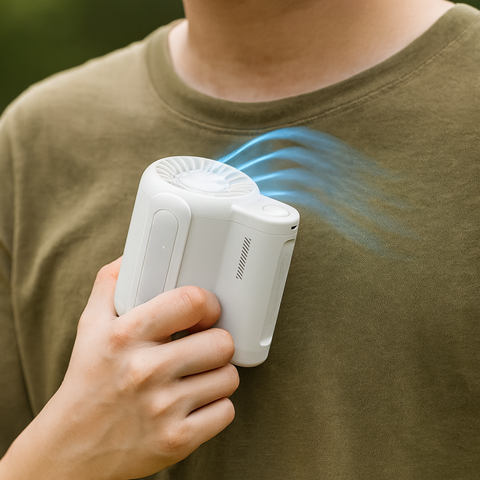 CoolBreeze | Portable Neck Fan with Rechargeable Battery for Hands-Free Cooling 3