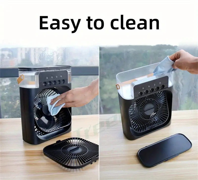 Cool Breeze | Mini Ice Misting Fan with Air Humidifier Function | Portable Cooling Solution for Instant Relief 8