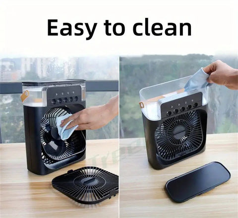 Cool Breeze | Mini Ice Misting Fan with Air Humidifier Function | Portable Cooling Solution for Instant Relief 8
