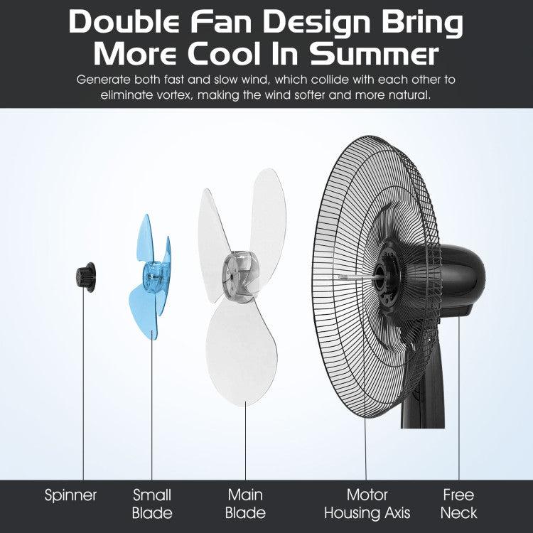 Custom Cool | 16-Inch Adjustable Height Floor Fan with Remote Control | Ultra-Quiet Operation for Home & Office 4