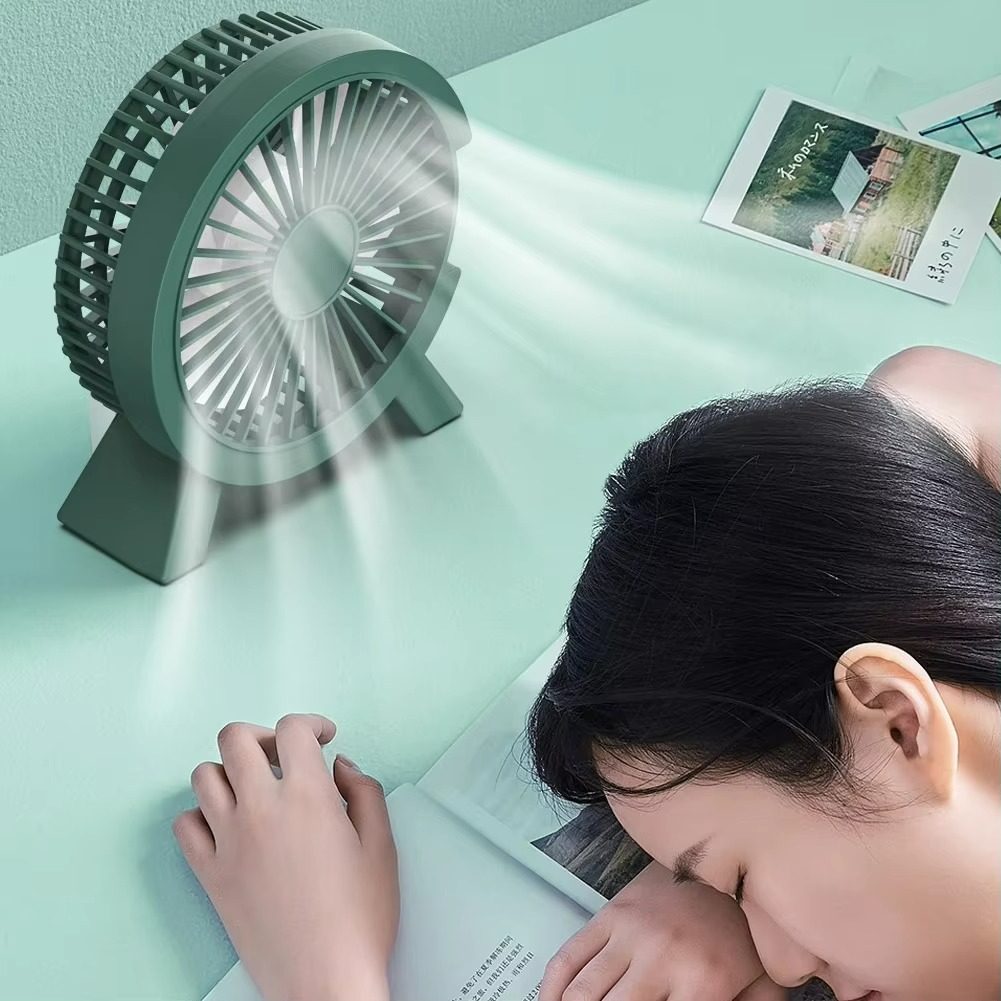 Elegant Mini Cooling Fan | Portable USB Fan with Whisper-Quiet Operation | Compact Design for Personal Comfort 1