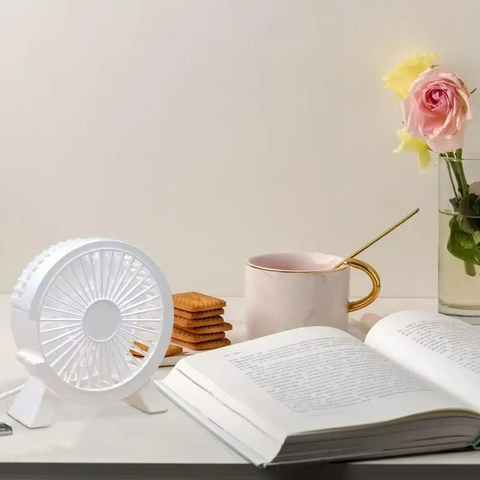 Elegant Mini Cooling Fan | Portable USB Fan with Whisper-Quiet Operation | Compact Design for Personal Comfort 5