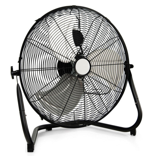 High-Velocity Floor Fan | 20-Inch Metal Design with 3 Speed Settings | Powerful Airflow for Indoor Cooling 0