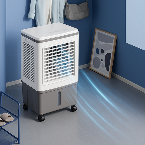 Industrial Evaporative Cooler | 4-in-1 Air Cooler with 12-Gallon Tank | High Airflow for Ultimate Comfort 2