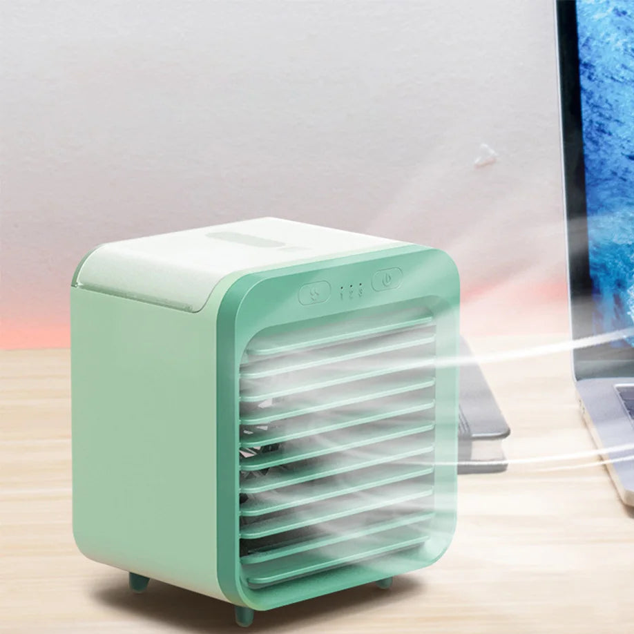 Mini Air Cooler | 3-in-1 Evaporative Cooler with USB Charging | Compact Design for Home & Travel 0