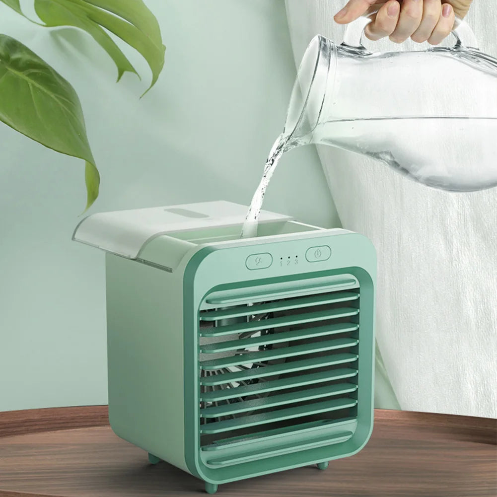 Mini Air Cooler | 3-in-1 Evaporative Cooler with USB Charging | Compact Design for Home & Travel 1