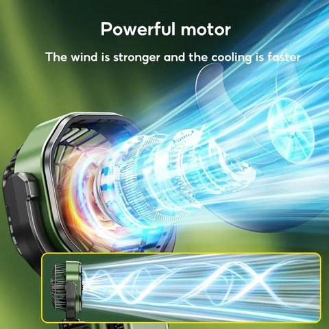 Outdoor Camping Fan | Adjustable Air Cooling Fan with LED Light for Ultimate Comfort 5