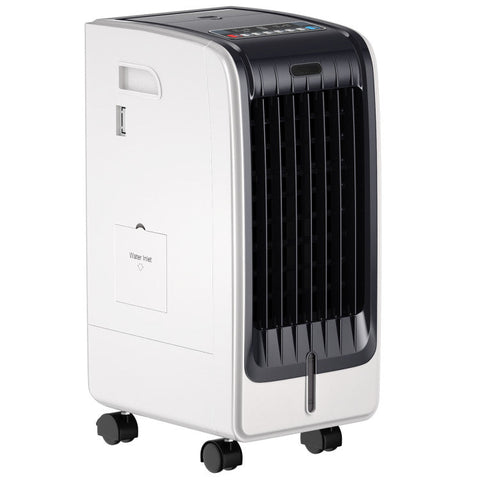 Portable Evaporative Cooler | 3-Speed Air Fan with Ice Crystal Technology | Compact Design for Home Comfort 0