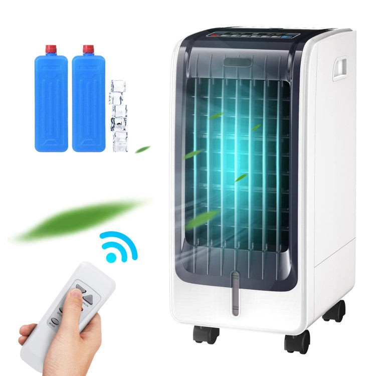 Portable Evaporative Cooler | 3-Speed Air Fan with Ice Crystal Technology | Compact Design for Home Comfort 4