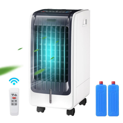 Portable Evaporative Cooler | 3-Speed Air Fan with Ice Crystal Technology | Compact Design for Home Comfort 7