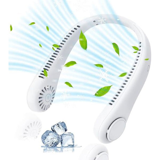 Portable Neck Fan | Adjustable Speed Cooling Device with Long Battery Life | Lightweight Design for Hands-Free Comfort 0