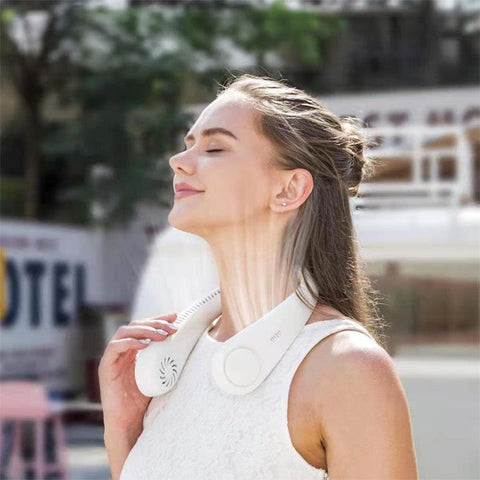 Portable Neck Fan | Adjustable Speed Cooling Device with Long Battery Life | Lightweight Design for Hands-Free Comfort 2