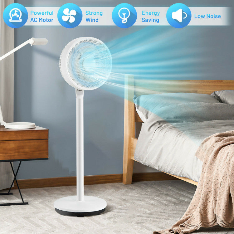 Portable Pedestal Fan | 9-Inch Oscillating Fan with Adjustable Height & Speeds | Quiet Operation for Home & Office 2