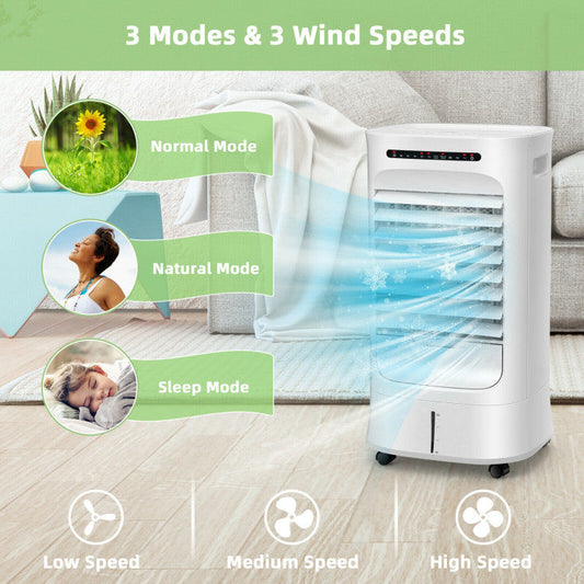 Smart 4-in-1 Evaporative Cooler | Compact Portable Air Fan with Timer & Adjustable Modes for Personalized Comfort 1