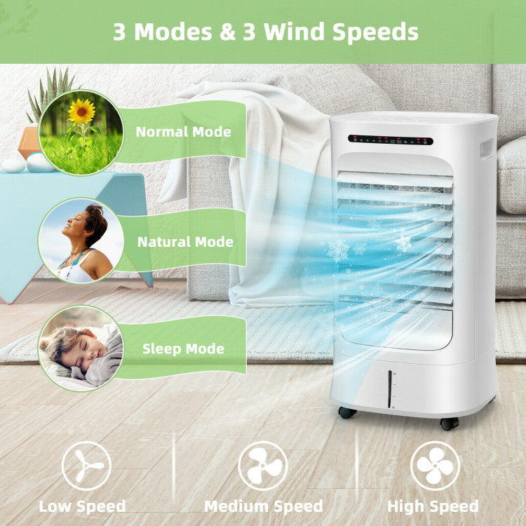 Smart 4-in-1 Evaporative Cooler | Compact Portable Air Fan with Timer & Adjustable Modes for Personalized Comfort 1