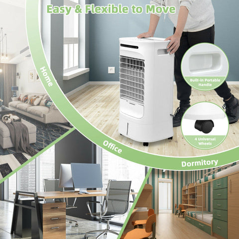 Smart 4-in-1 Evaporative Cooler | Compact Portable Air Fan with Timer & Adjustable Modes for Personalized Comfort 4