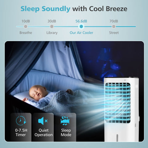 Soraya | 4-in-1 Air Cooler with 12L Tank & Ice Packs | Efficient Indoor Cooling for Comfort 4