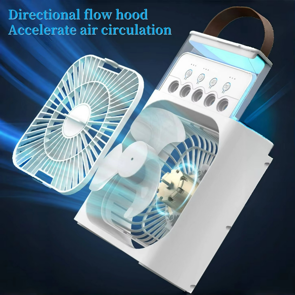 Tranquil Breeze | 3-in-1 Evaporative Cooler with LED Light & Timer | Portable Air Cooler for Comfort and Freshness 3