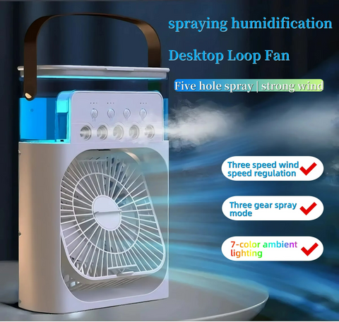 Tranquil Breeze | 3-in-1 Evaporative Cooler with LED Light & Timer | Portable Air Cooler for Comfort and Freshness 4