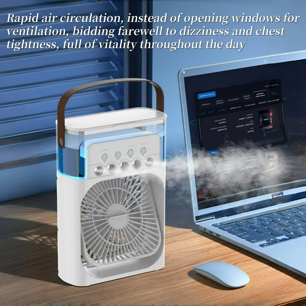 Tranquil Breeze | 3-in-1 Evaporative Cooler with LED Light & Timer | Portable Air Cooler for Comfort and Freshness 5