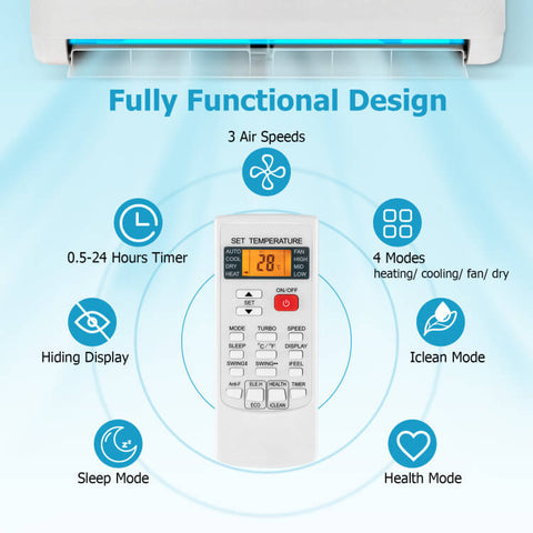 Universal AC Remote Control | Easy Programming & Adjustable Air Speeds | Ideal for Home & Office Climate Management 2