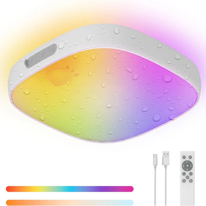 IP65 Waterproof Motion Sensor Ceiling Light with 10000mAh Battery and RGB Colors