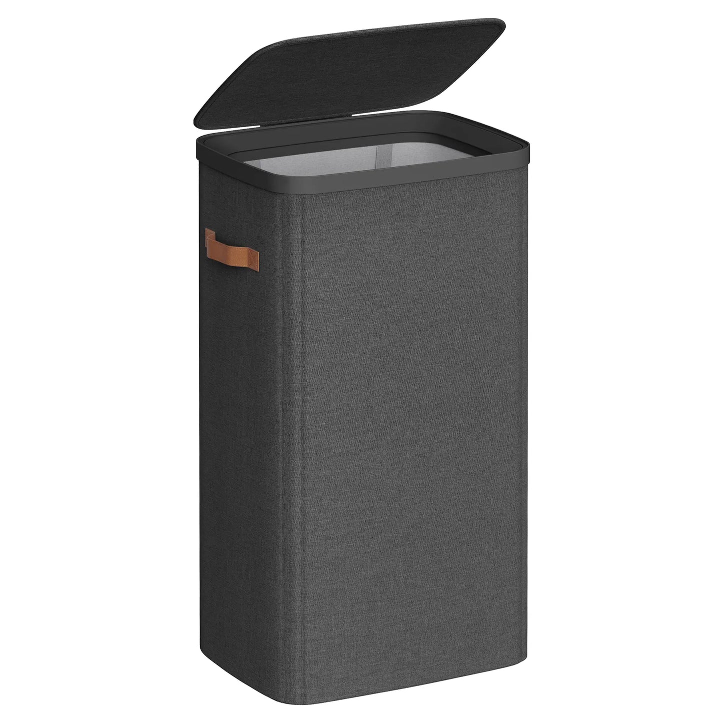 44.9-Gallon Polyester Modern Laundry Basket with Lid and Handles