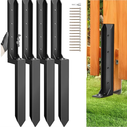 Reinforced Fence Post Repair Kit ( Pack of 4 )