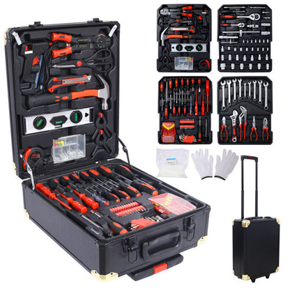 969-Piece Home Repair Tool Set With 4-Drawer Rolling Tool Box