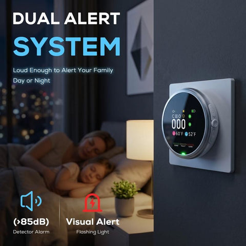 6-in-1 Portable Gas Detector and Environmental Monitor
