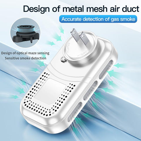6-in-1 Natural Gas Detector with Temperature and Humidity Sensors