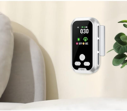 6-in-1 Natural Gas Detector with Temperature and Humidity Sensors