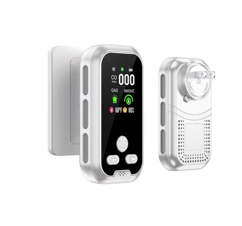 6-in-1 Natural Gas Detector with Temperature and Humidity Sensors
