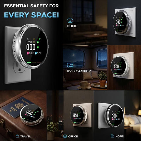 6-in-1 Portable Gas Detector and Environmental Monitor