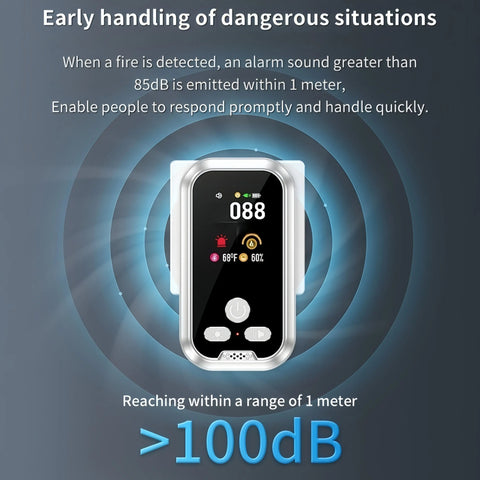 6-in-1 Smart Home Guardian Plug-in Air and Temp Monitor