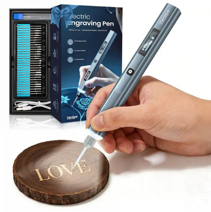 5-Speed Cordless Rechargeable Engraving Pen | 30-Bit Etching Tool Kit