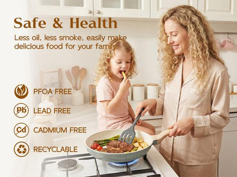 16-Piece Non-Toxic PFAS-Free Ceramic Cookware Set