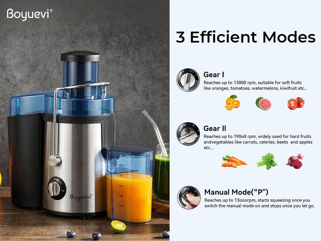 800W Centrifugal Juicer with 3